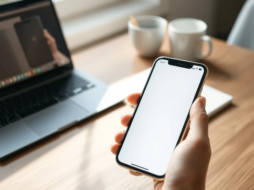 Smartfon z otwartą aplikacją społecznościową na biurku, podkreślający znaczenie skrótu „rel” w mediach społecznościowych.